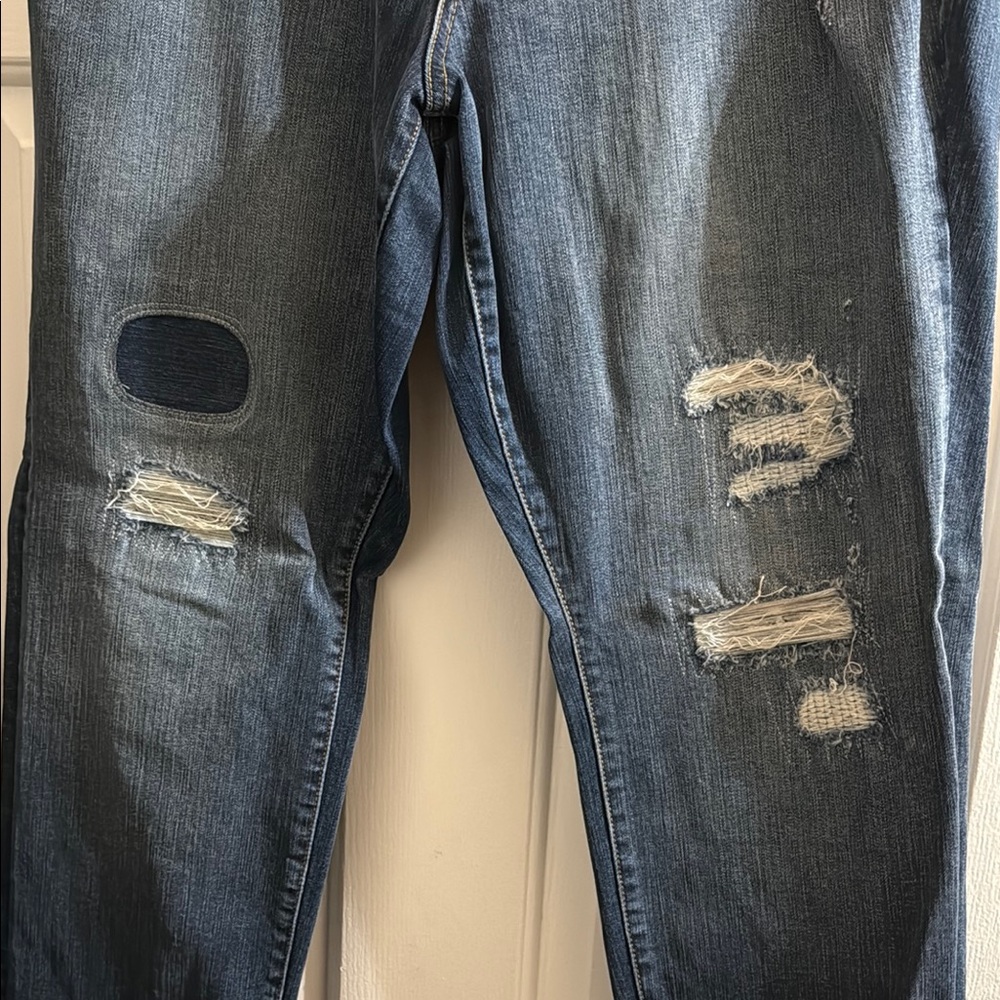 Torrid Blue Denim Jeans (Patchwork) Style - image 5